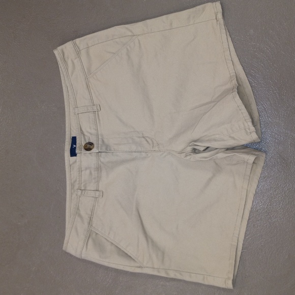 American Eagle Kaki Midi Stretch Shorts & Aztec Print Midi Stretch Shorts - Picture 11 of 16